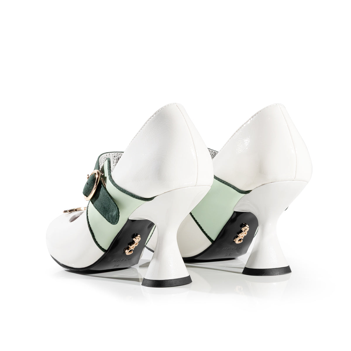 Rohan Kishibe white pumps without bows - view 2