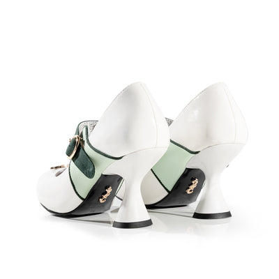 Rohan Kishibe white pumps without bows - view 2