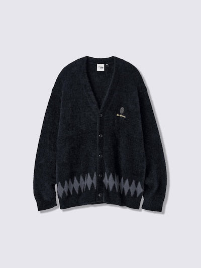 Dio Brando Feather-Yarn Cardigan — product view