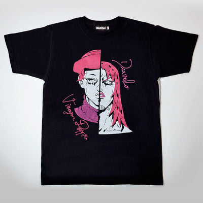 Jojo's Bizarre Adventure Golden Wind Pair T-Shirt - Diavolo & Vinegar Doppio front design