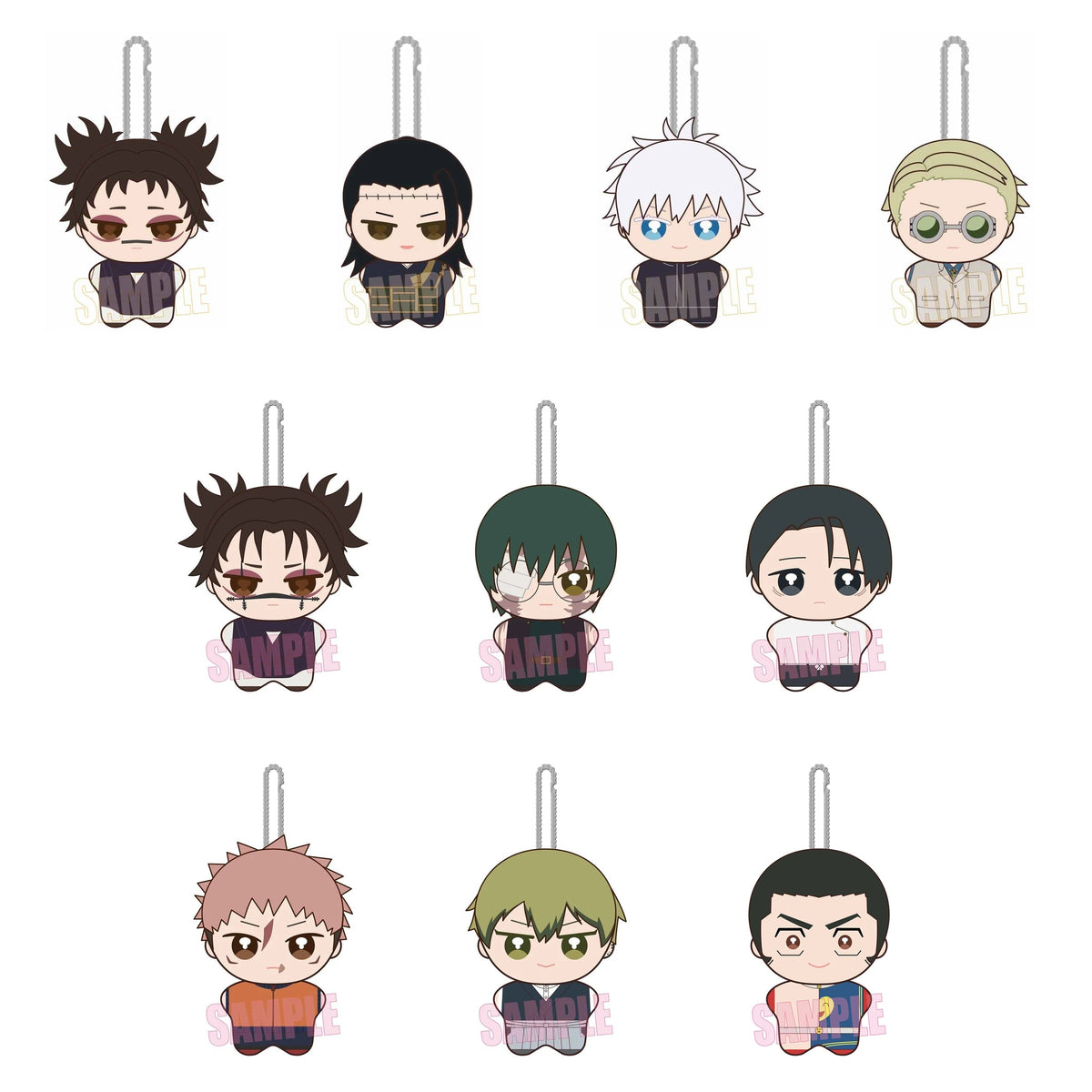 Jujutsu Kaisen Ponisuteppu Complete Set - all 10 plush mascot models, including both Choso designs
