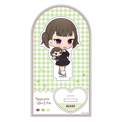 Kaguya Sama: Love Is War Tiny Friends Acrylic Stand - Maki Shijo - unassembled sheet