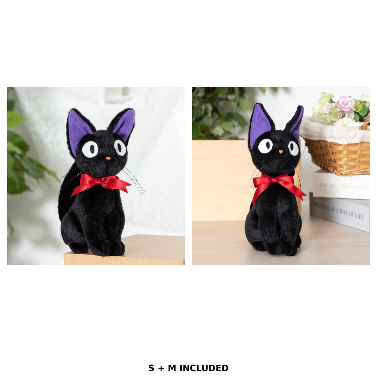 Kiki's Delivery Service - Black Cat Jiji Plush (2 Sizes) - Complete Set, one of each listed model