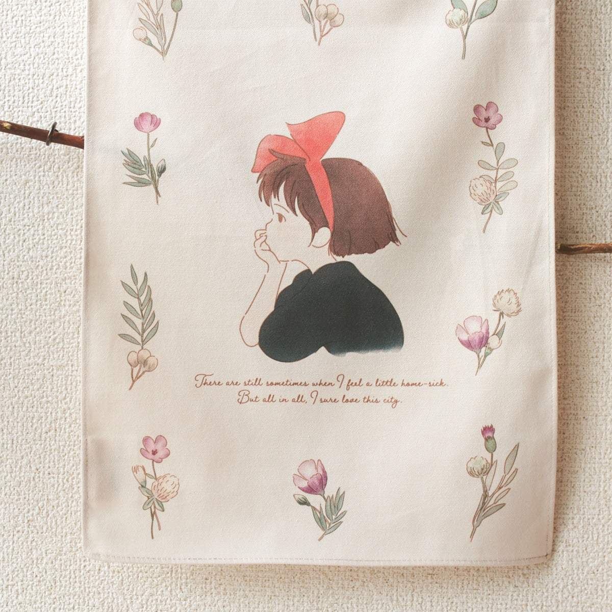 Kiki's Delivery Service Cotton Fabric Posters (2 Types) - Kiki Side Profile - official view 2