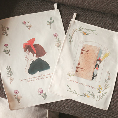 Kiki's Delivery Service Cotton Fabric Posters (2 Types) - Kiki Side Profile - official view 7
