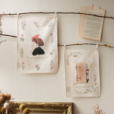 Kiki's Delivery Service Cotton Fabric Posters (2 Types) - Kiki Side Profile - official view 8