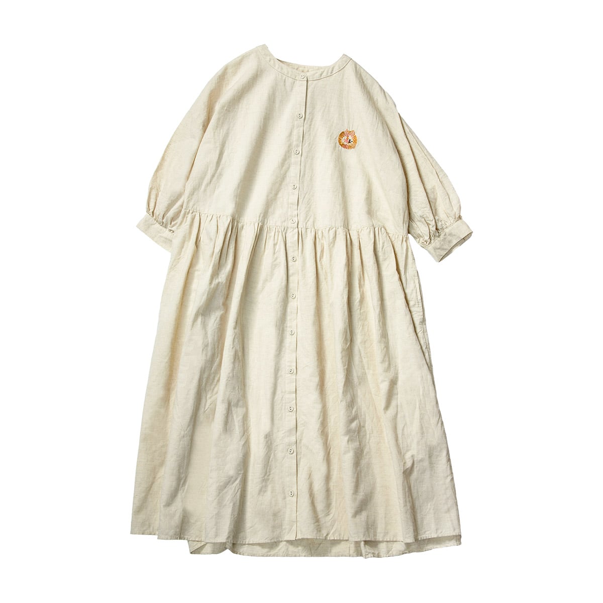 Kiki's Delivery Service Donguri Closet 2-Way Shirt Dress - Bread Wreath Natural - official view 9