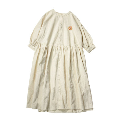 Kiki's Delivery Service Donguri Closet 2-Way Shirt Dress - Bread Wreath Natural - official view 9