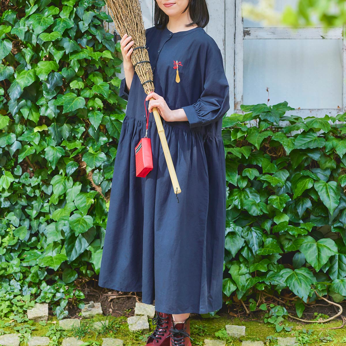 Kiki's Delivery Service Donguri Closet 2-Way Shirt Dress - Witch Essentials Navy - official view 1