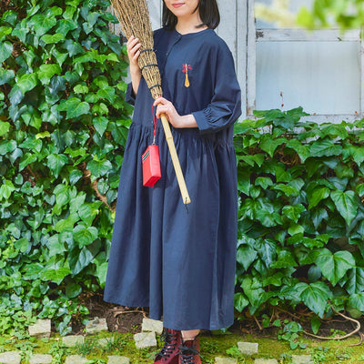 Kiki's Delivery Service Donguri Closet 2-Way Shirt Dress - Witch Essentials Navy - official view 1