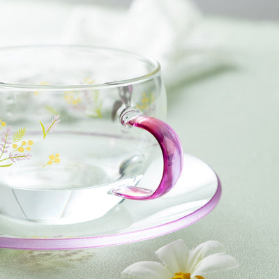 Kiki's Delivery Service - Flower Bouquet Glass Cup and Saucer - official view 5