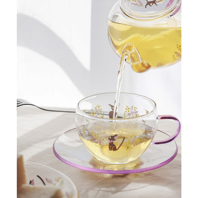 Kiki's Delivery Service - Flower Bouquet Glass Cup and Saucer - official view 9