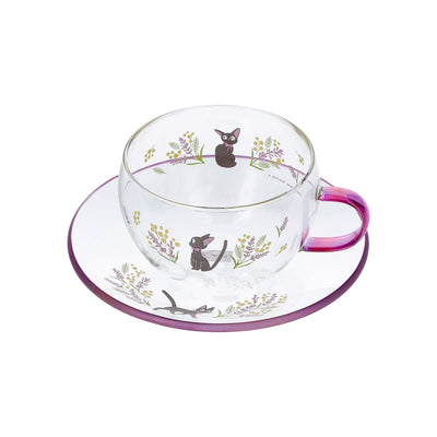 Kiki's Delivery Service - Flower Bouquet Glass Cup and Saucer - official view 10