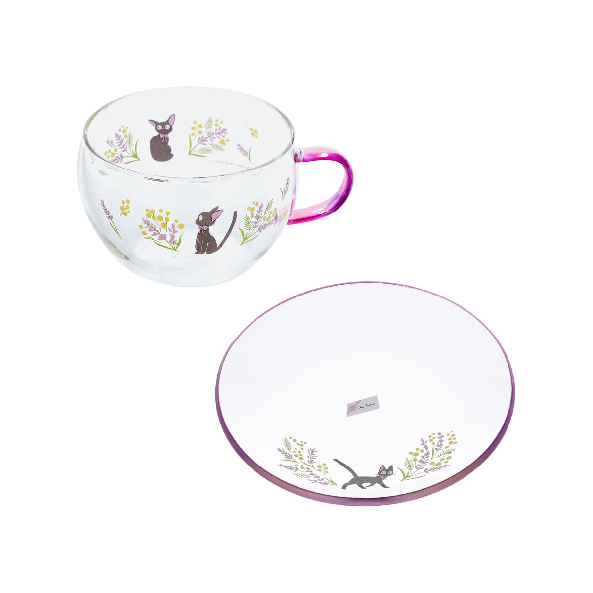 Kiki's Delivery Service - Flower Bouquet Glass Cup and Saucer - official view 11