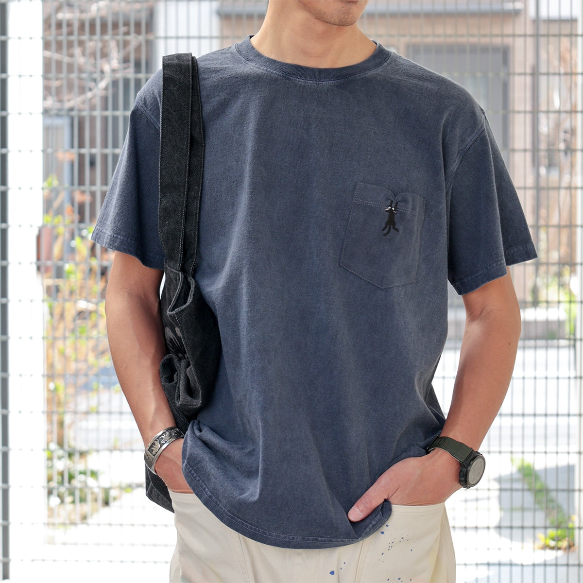 Kiki's Delivery Service GBL x Good On Pocket Embroidery T-Shirt - Jiji - official view 1