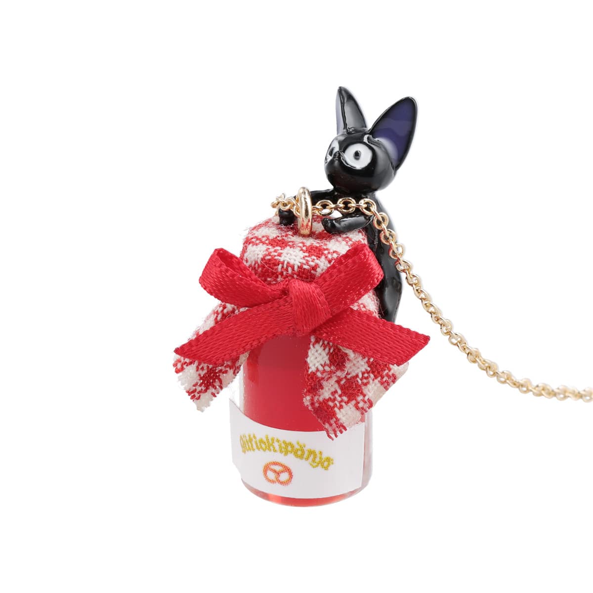 Kiki's Delivery Service Guchokipan Bakery Jiji Clinging to Jam Jar Necklace - official view 10