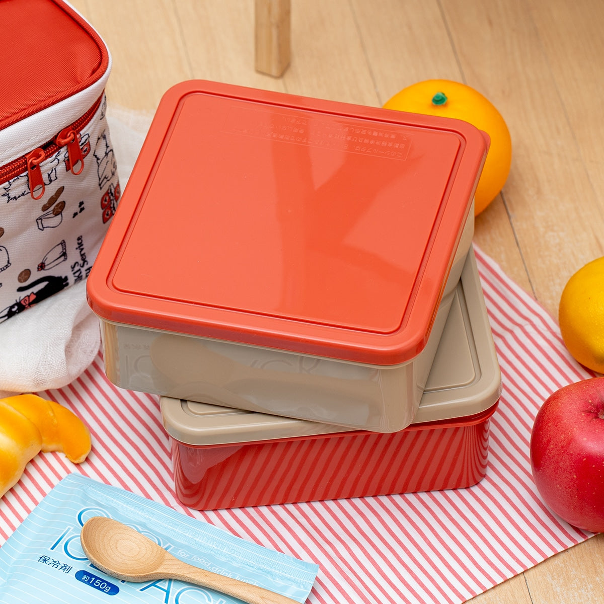 Kiki's Delivery Service Insulated Picnic Lunch Kits (2 Types) - Medium - 2 Containers - official view 4