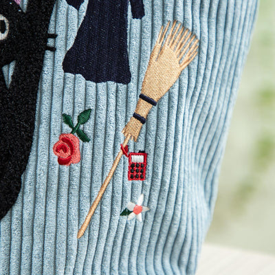 Kiki's Delivery Service Jiji and Broom Corduroy Mini Bag - official view 3