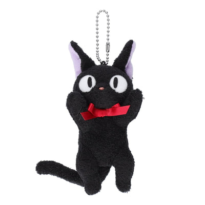 Kiki's Delivery Service - Jiji and Lily Plush Mascot Charms (2 Types) - Jiji Hugging - official view 3