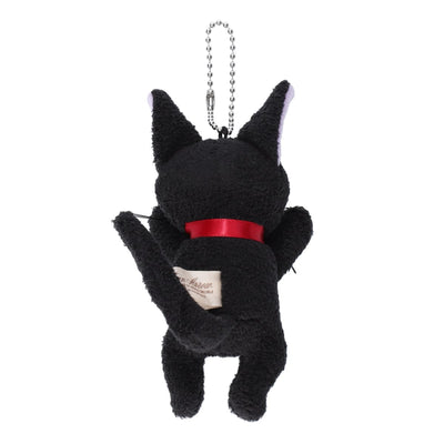 Kiki's Delivery Service - Jiji and Lily Plush Mascot Charms (2 Types) - Jiji Hugging - official view 4
