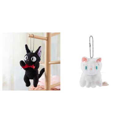 Kiki's Delivery Service - Jiji and Lily Plush Mascot Charms (2 Types) - Complete Set, one of each listed model
