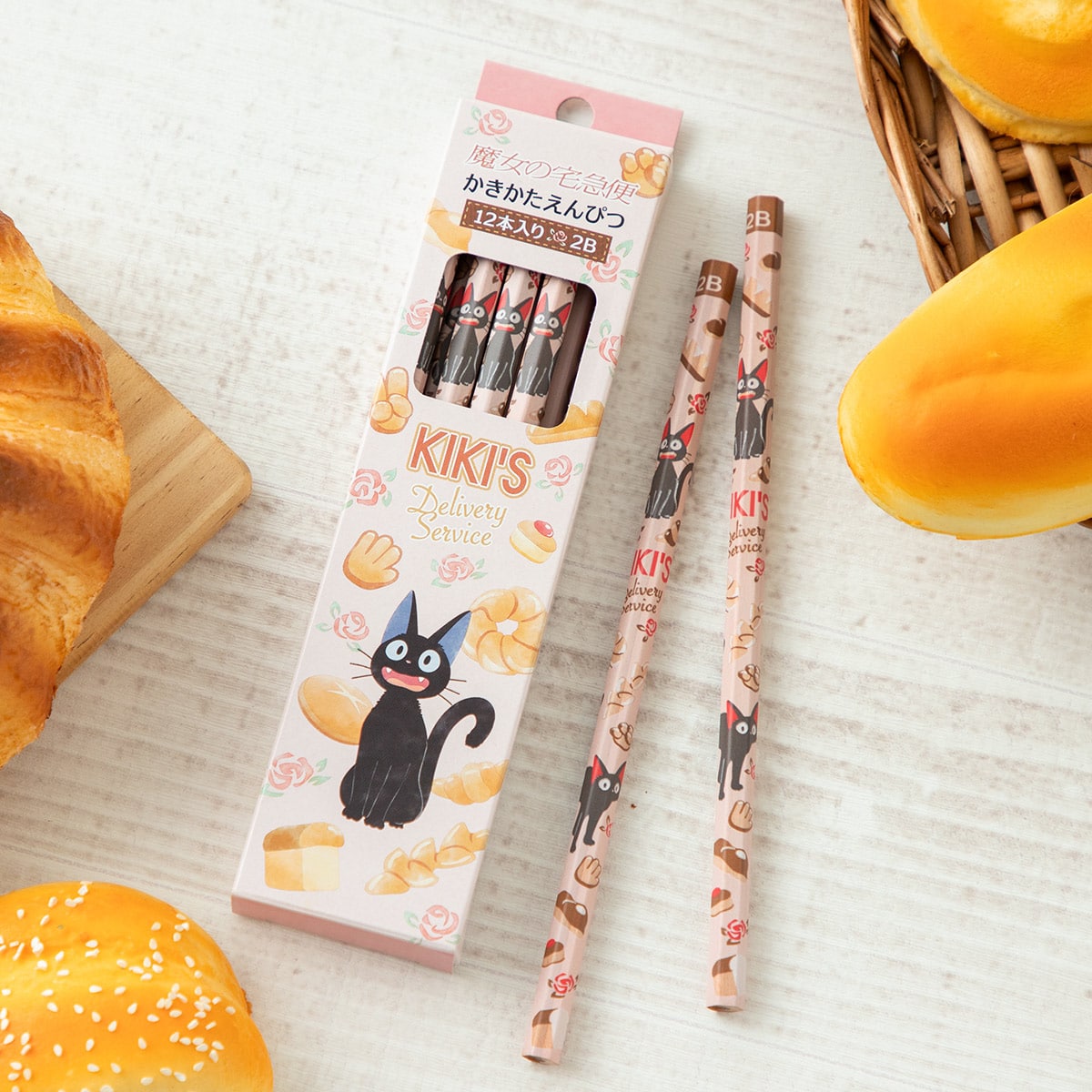Kiki's Delivery Service Jiji Bread 2B Pencils - Pack of 12 - official view 1