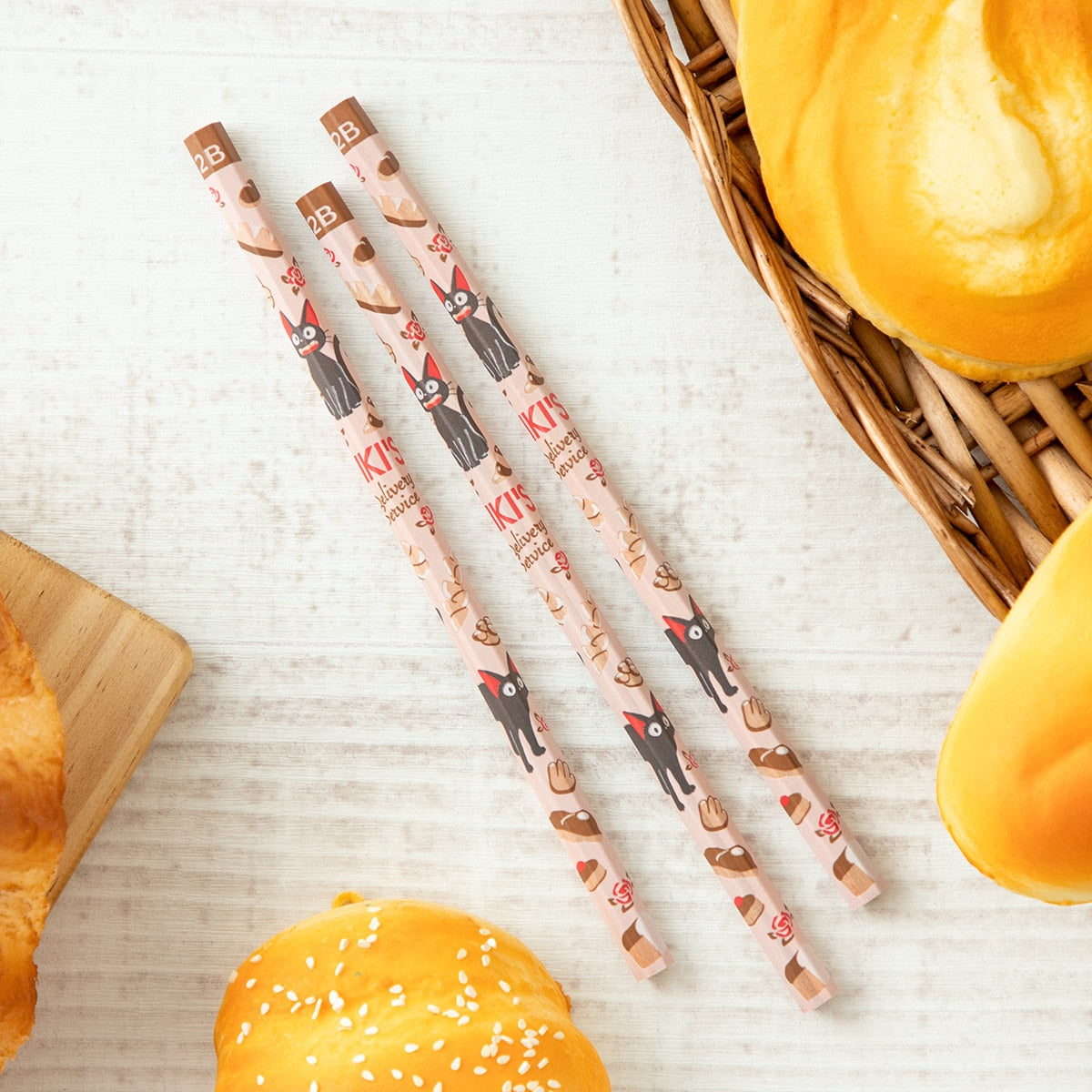 Kiki's Delivery Service Jiji Bread 2B Pencils - Pack of 12 - official view 2