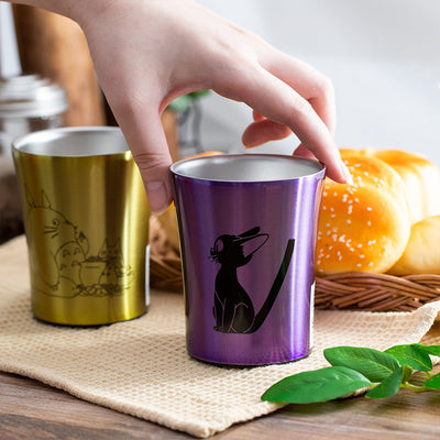 Kiki's Delivery Service Jiji Insulated Tumblers (2 Types) - Purple Jiji - 250 ml - official view 3