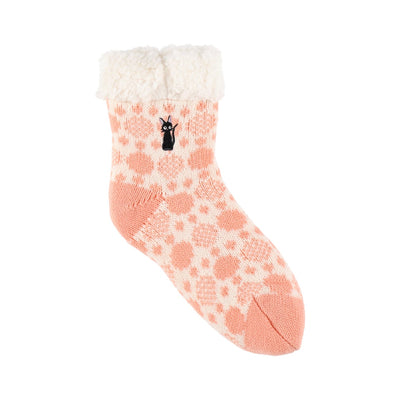 Kiki's Delivery Service Jiji Paw-Print Boa-Lined Socks 23-24 cm - official view 1