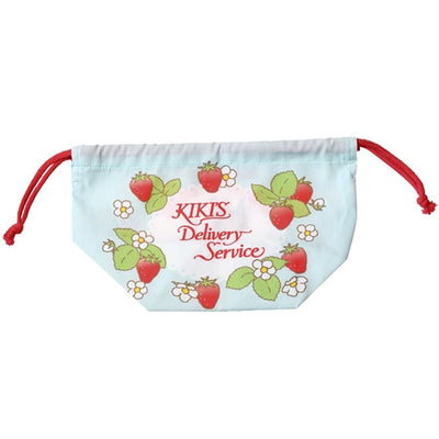 Kiki's Delivery Service Jiji Strawberry Wreath Drawstring Pouch - official view 2
