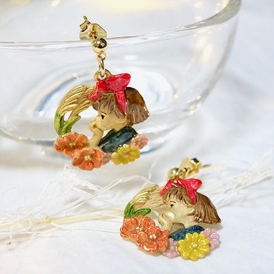 Kiki's Delivery Service Kiki Side Profile Pierced Earrings - official view 1
