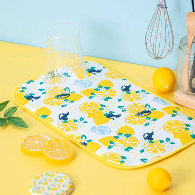Kiki's Delivery Service Lemon Flower Dish-Drying Mat - official view 2