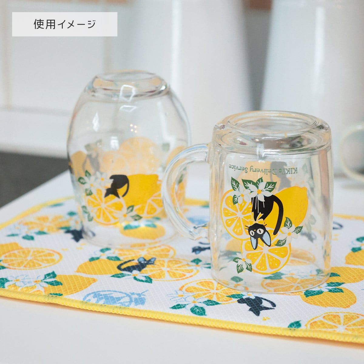 Kiki's Delivery Service Lemon Flower Dish-Drying Mat - official view 5