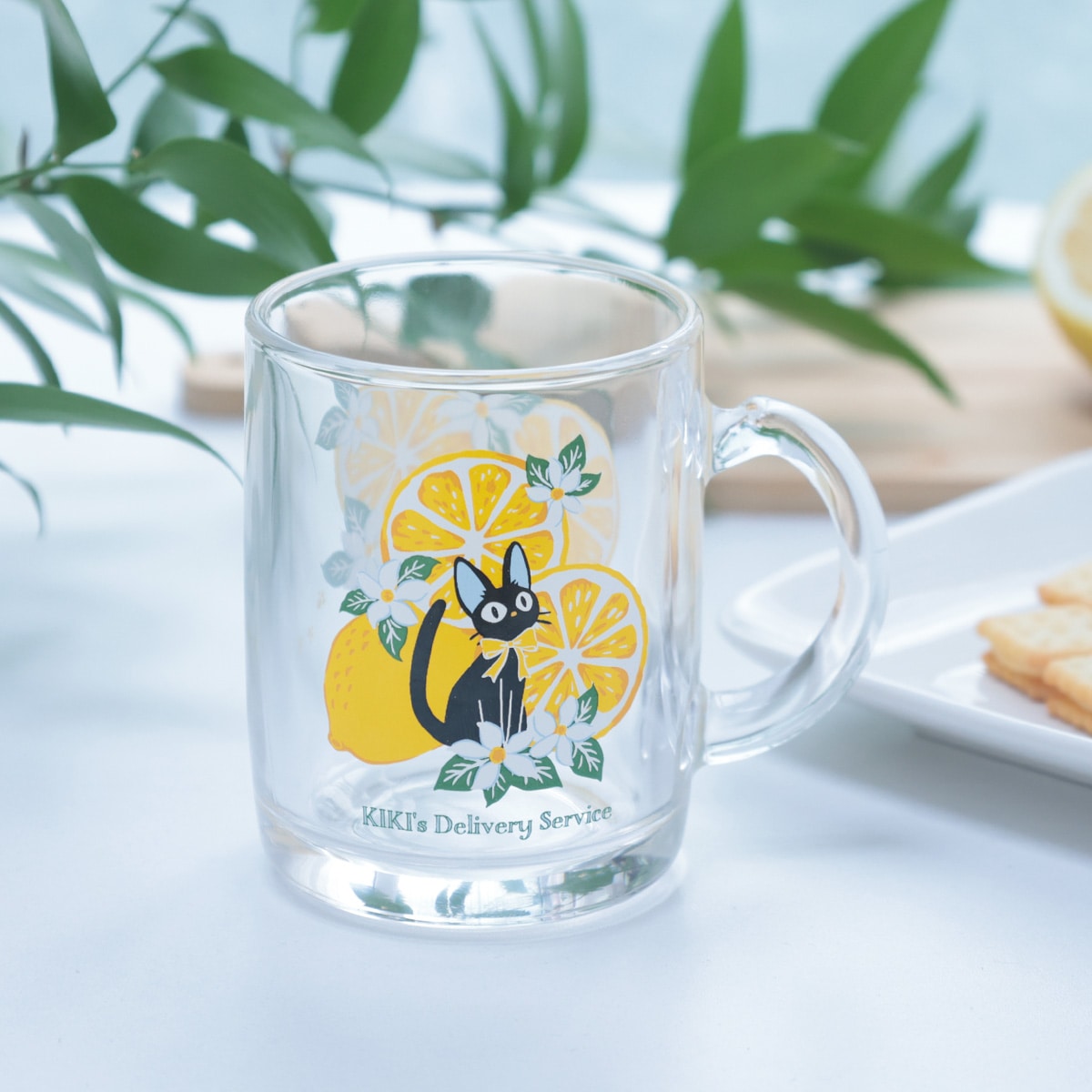 Kiki's Delivery Service Lemon Flower Jiji Glass Mug - official view 5