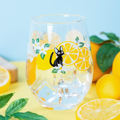 Kiki's Delivery Service Lemon Flower Jiji Glass Tumbler - official view 1