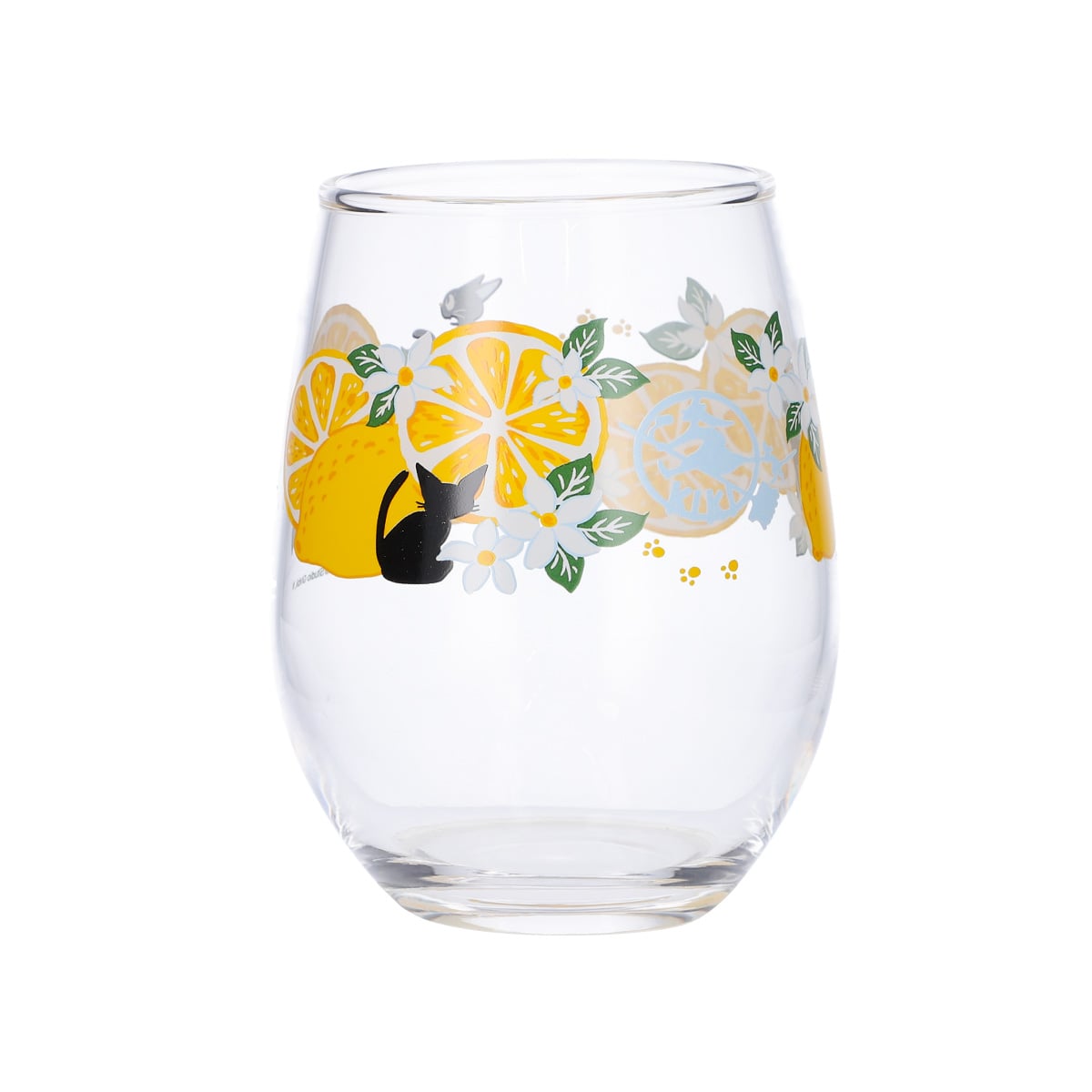 Kiki's Delivery Service Lemon Flower Jiji Glass Tumbler - official view 8