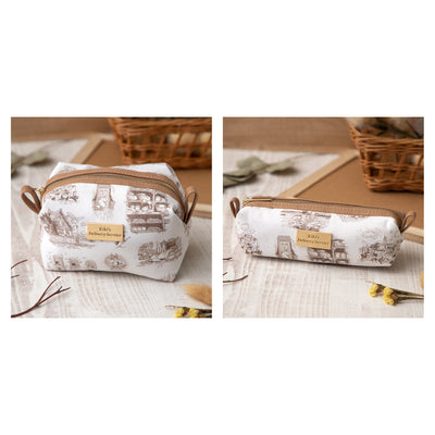 Kiki's Delivery Service - Nostalgic Sketch Series Pouches (2 Types) - Complete Set showing all included models