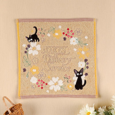 Kiki's Delivery Service - Sepia Flower Towels (4 Types) - Mini Towel - official view 1