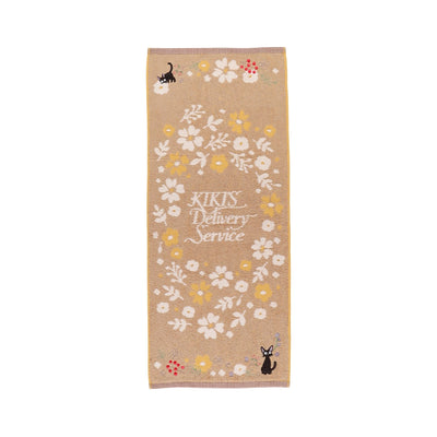 Kiki's Delivery Service - Sepia Flower Towels (4 Types) - Face Towel - official view 9