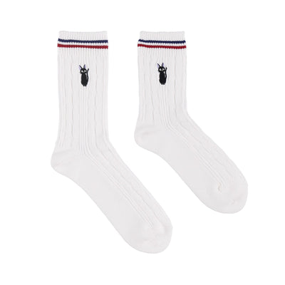 Kiki's Delivery Service Socks - Cable Knit - White - official product view 1