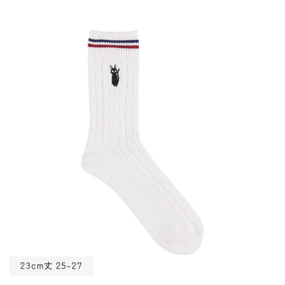 Kiki's Delivery Service Socks - Cable Knit - White - official product view 4