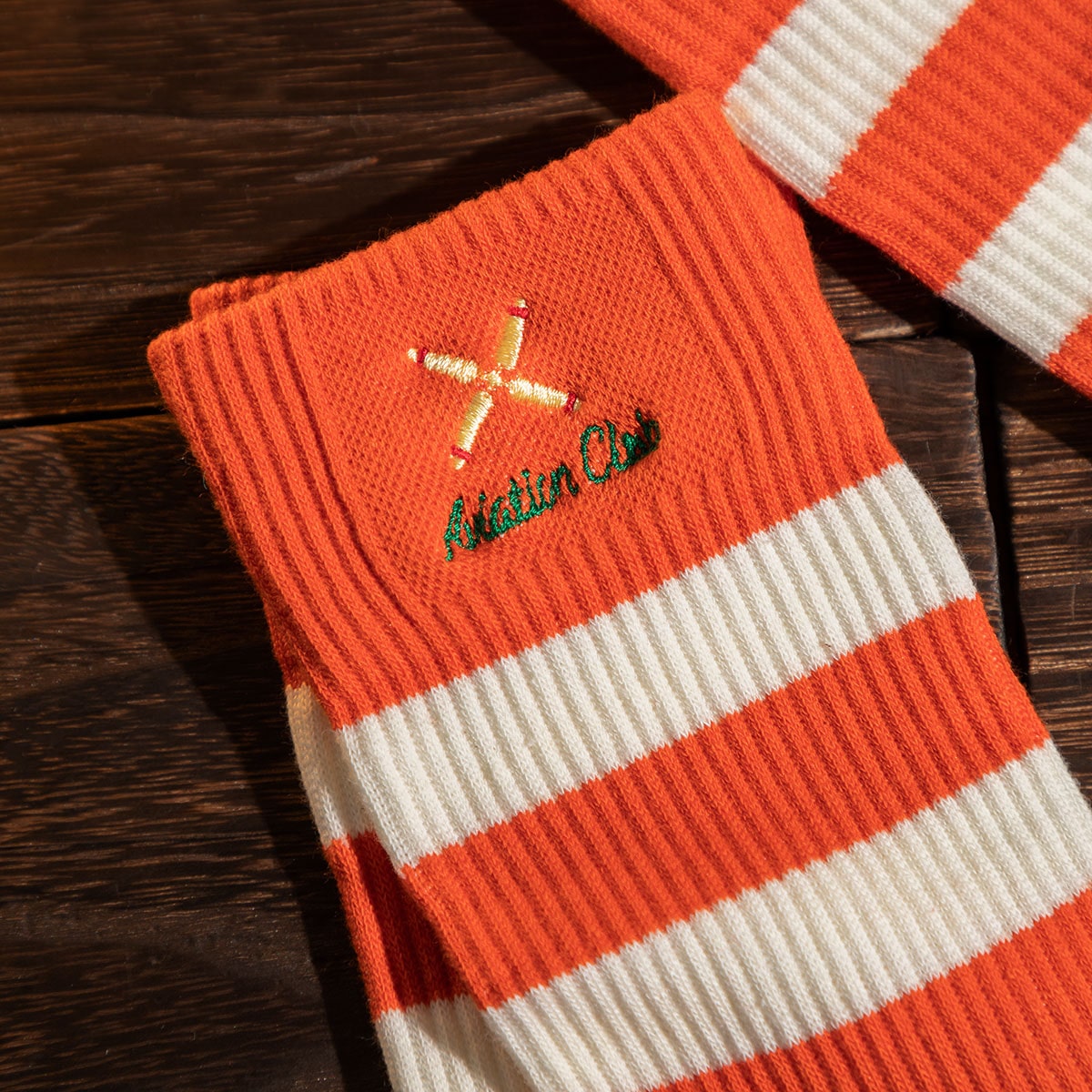 Kiki's Delivery Service Socks - GBL Embroidery - Orange - official product view 4