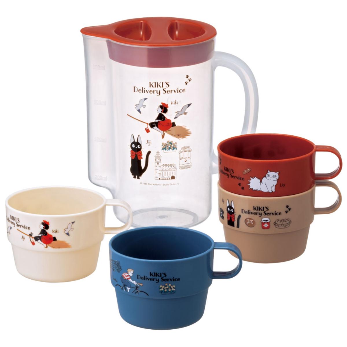 Kiki's Delivery Service Stacking Cups and Pitcher Complete Set Of 5 Types - official view 1