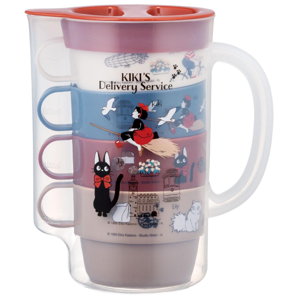 Kiki's Delivery Service Stacking Cups and Pitcher Complete Set Of 5 Types - official view 2