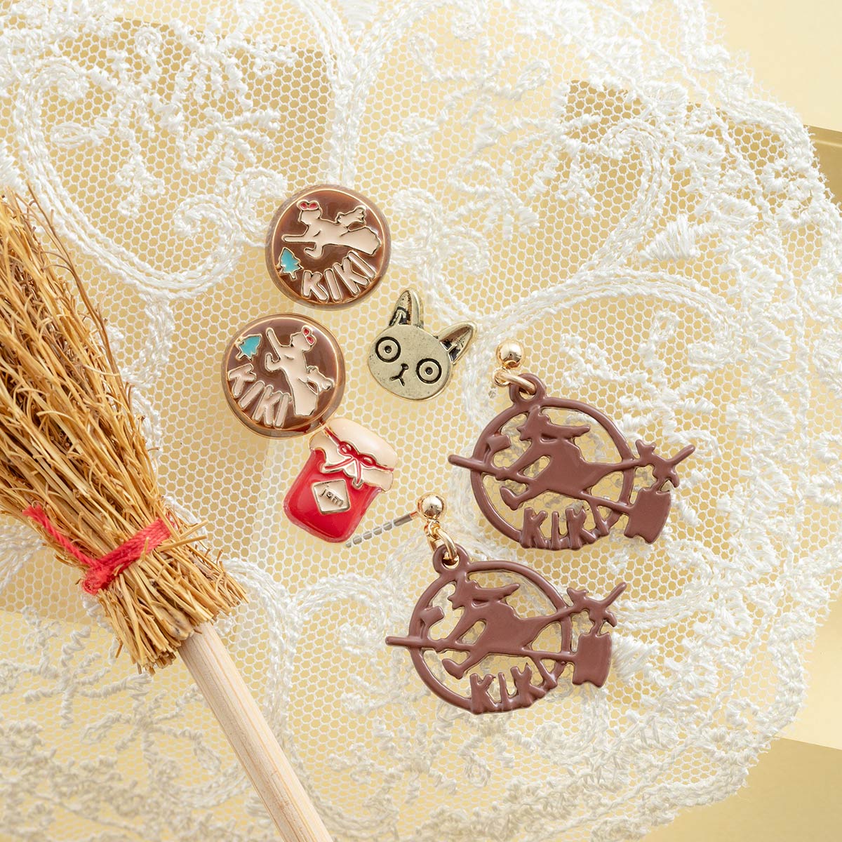 Kiki's Delivery Service Sweets Pierced Earrings Complete Set Of 4 Types - official view 2