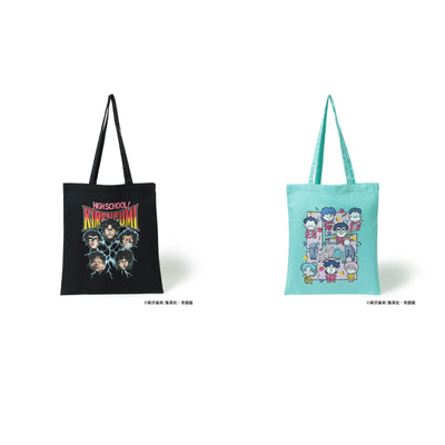 High School! Kimengumi tote bags complete set with black Kimen Flash and green Fancy designs