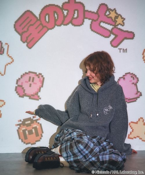 Kirby design knit hoodie - official product photo 13