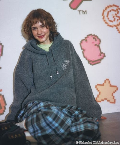 Kirby design knit hoodie - official product photo 14