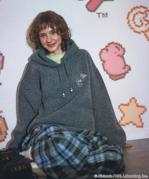 Kirby design knit hoodie - official product photo 14