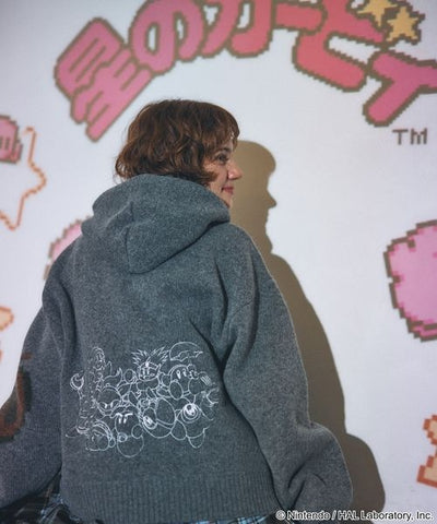 Kirby design knit hoodie - official product photo 15